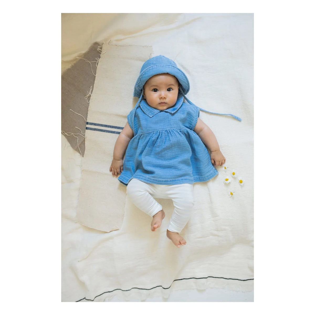 1+ in the Family - Striped Saul Leggings | Light Blue