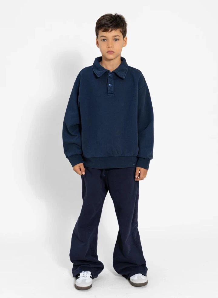 Smallable Kid - Langford Organic Cotton Polo T-Shirt | Navy