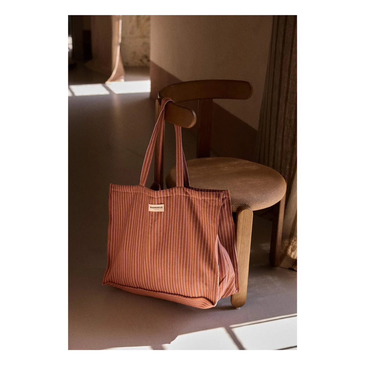 Gabrielle Paris - Lilac Striped Weekend Bag | Pink