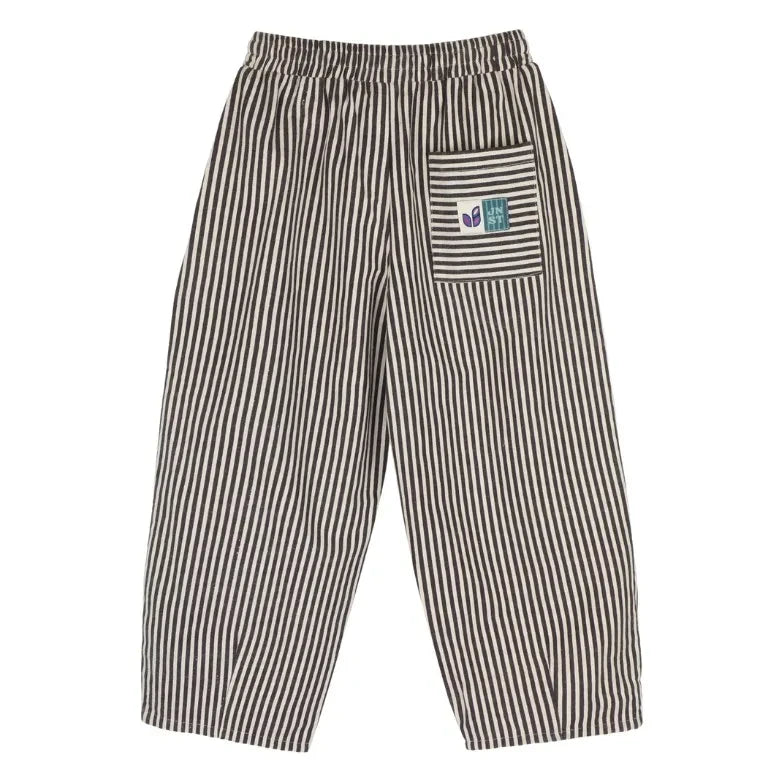 Jenest - Striped Pants | Burgundy