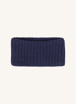 Petit Bateau - Organic Cotton Lined Baby Neck Warmer | Navy