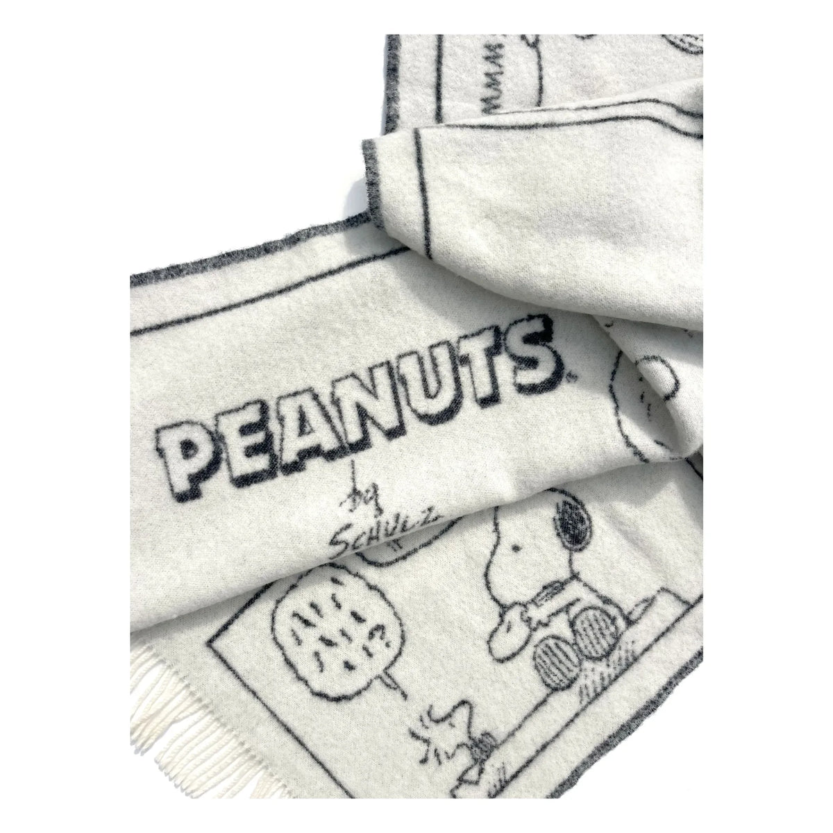 Maison Deux - Peanuts Scarf | Black