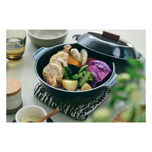 Kinto - Kakomi enamel casserole | Carbon