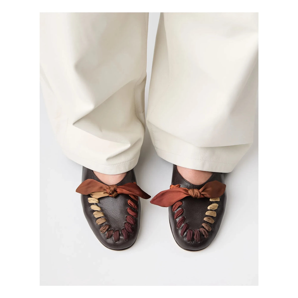 Hereu - Juliol Foulard Leather Loafer | Dark Chestnut