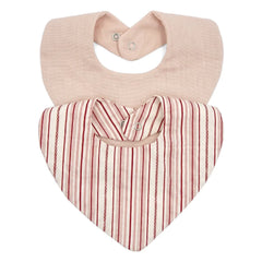 Editions Aimable - Bandana Brigitte - 2-piece set | Raspberry Stripes Poplin