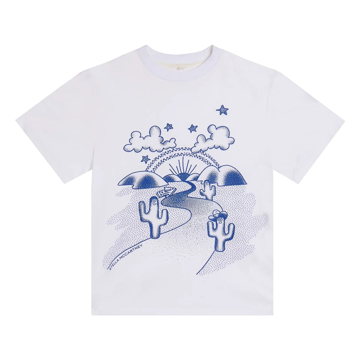 Stella McCartney Kids - Organic Cotton Desert T-Shirt | White