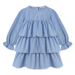 Fliink - Connie Ruffled Dress | Blue