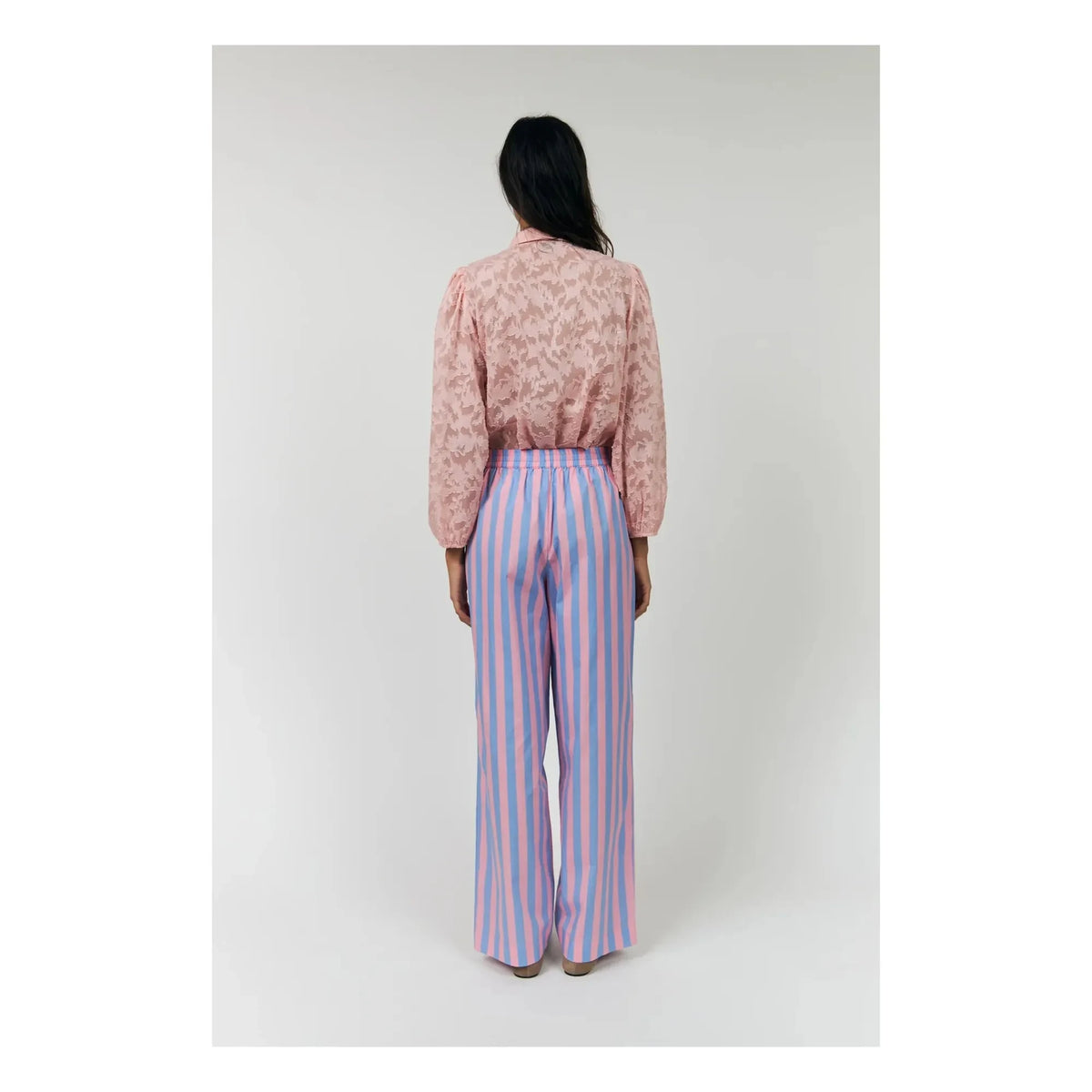 Lollys Laundry - Rita Cotton Striped Pants | Blue