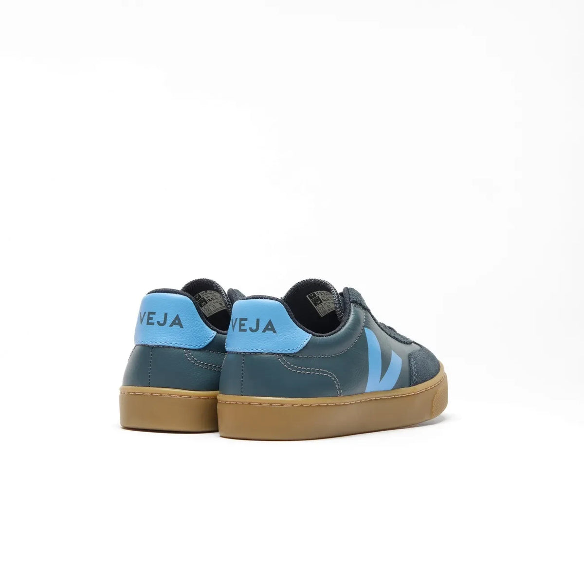 Veja - Elastic Lace Sports Shoes Small Volley Leather O.T | Blue