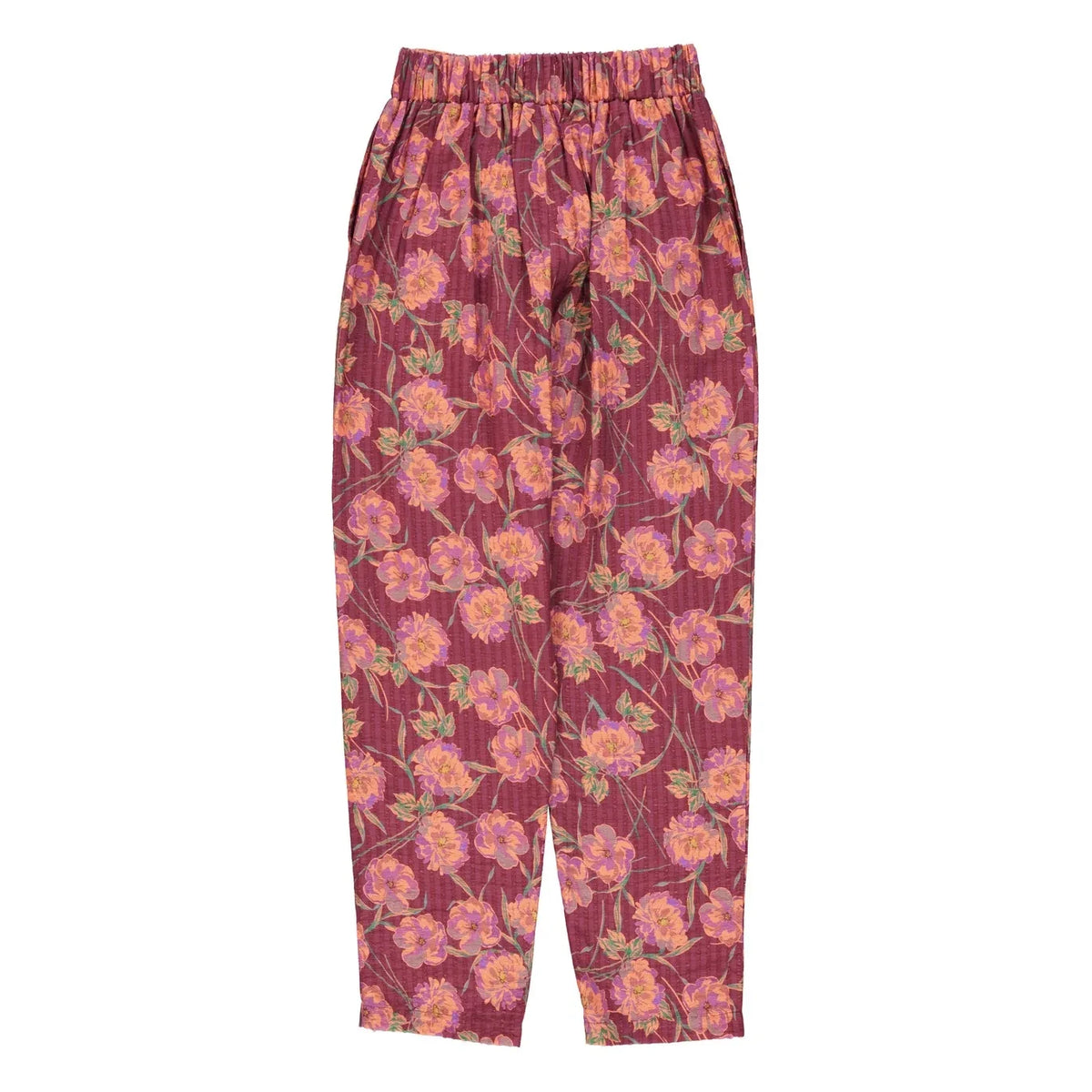 Sisters Department - Floral Pattern Trousers | Burgundy