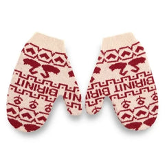 birinit - Merino Wool Duck Gloves | Burgundy