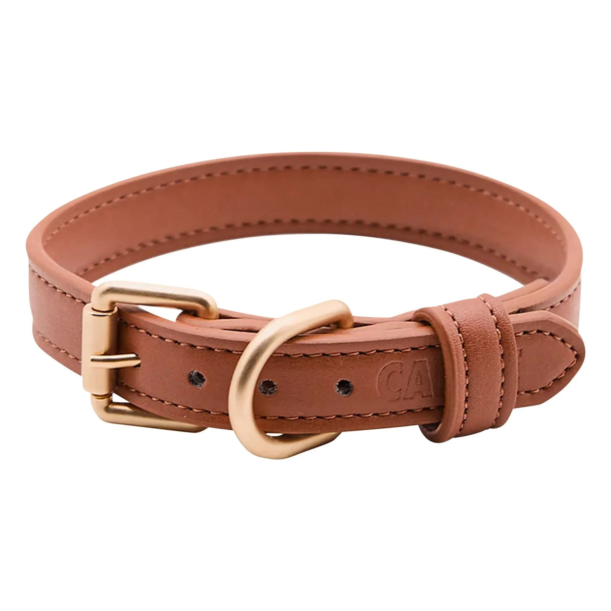 Cafide - Vegan Leather Dog Collar | Brown