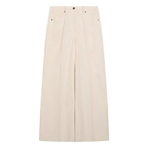 Momoni - Aoki Bis Cotton Trousers | Cream