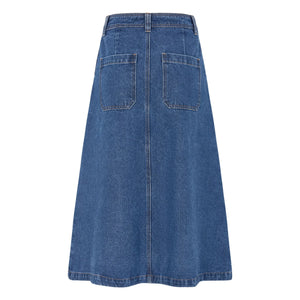 Lollys Laundry - Lennon Denim Cotton Skirt | Blue