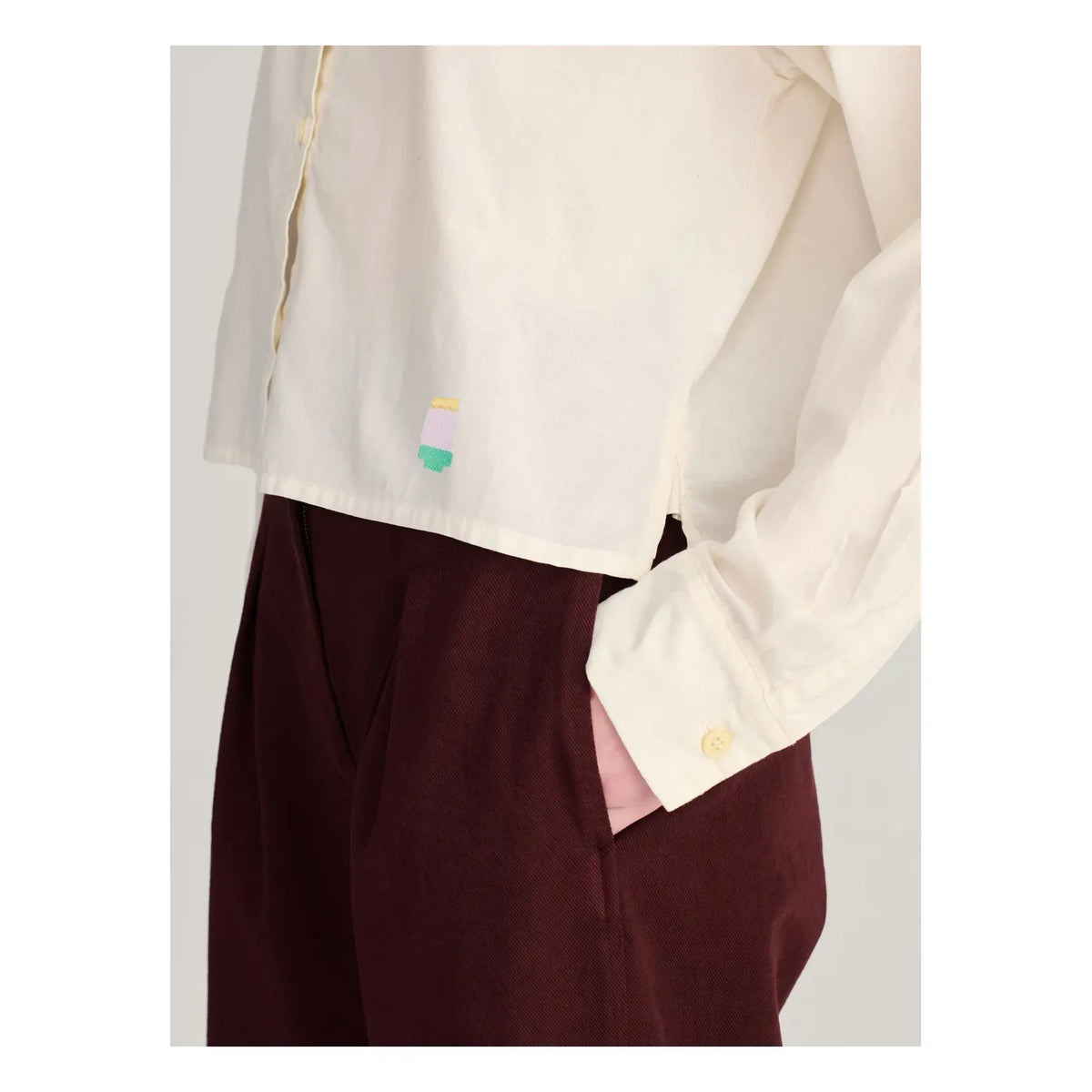 Bobo Choses - Organic cotton poplin shirt | Ecru