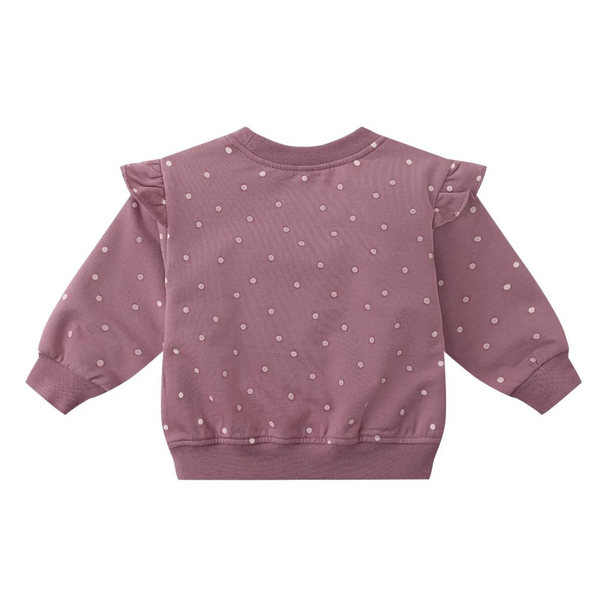 Quincy Mae - Cotton Short-Sleeve Sweatshirt | Magenta