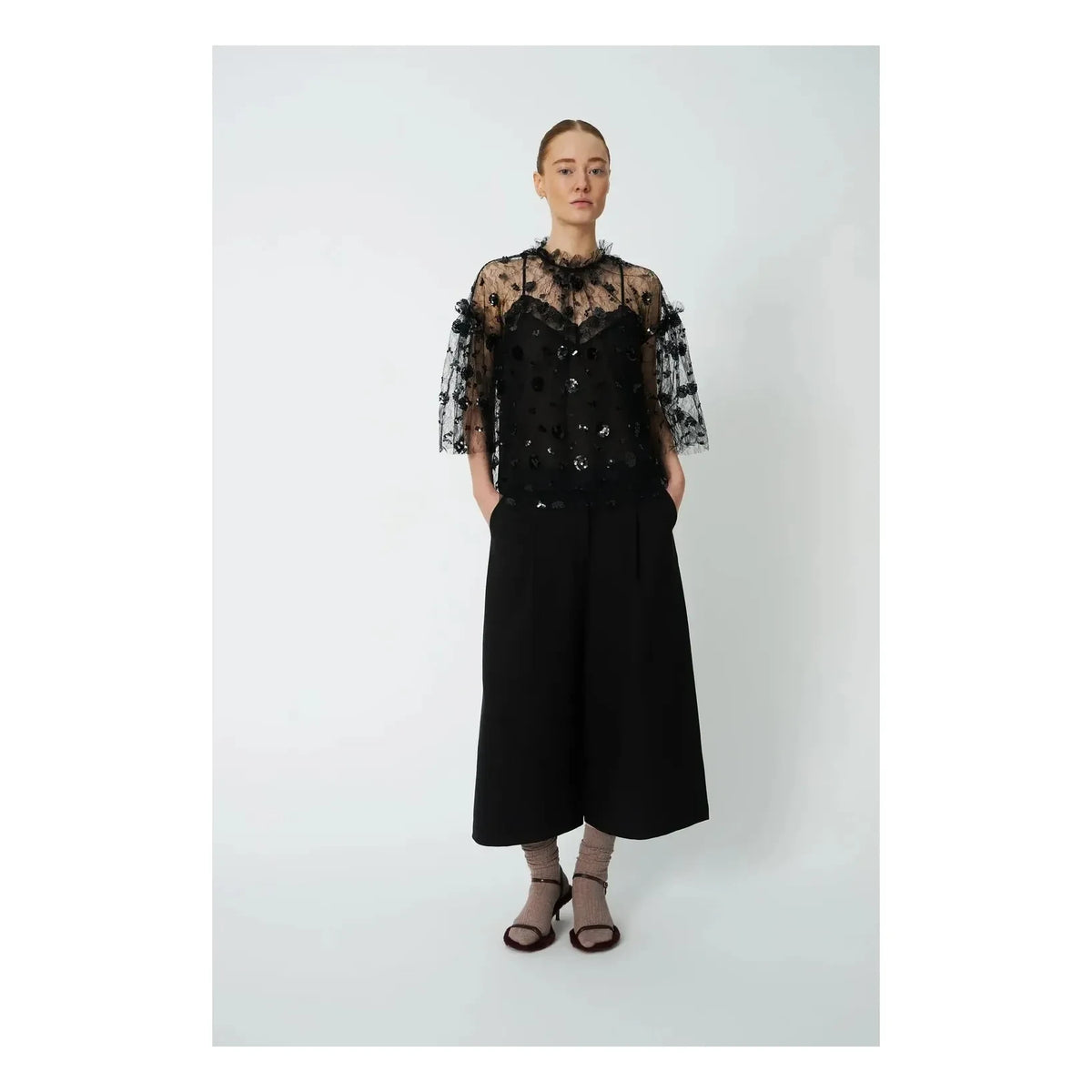 Stella Nova - Sequin Blouse | Black