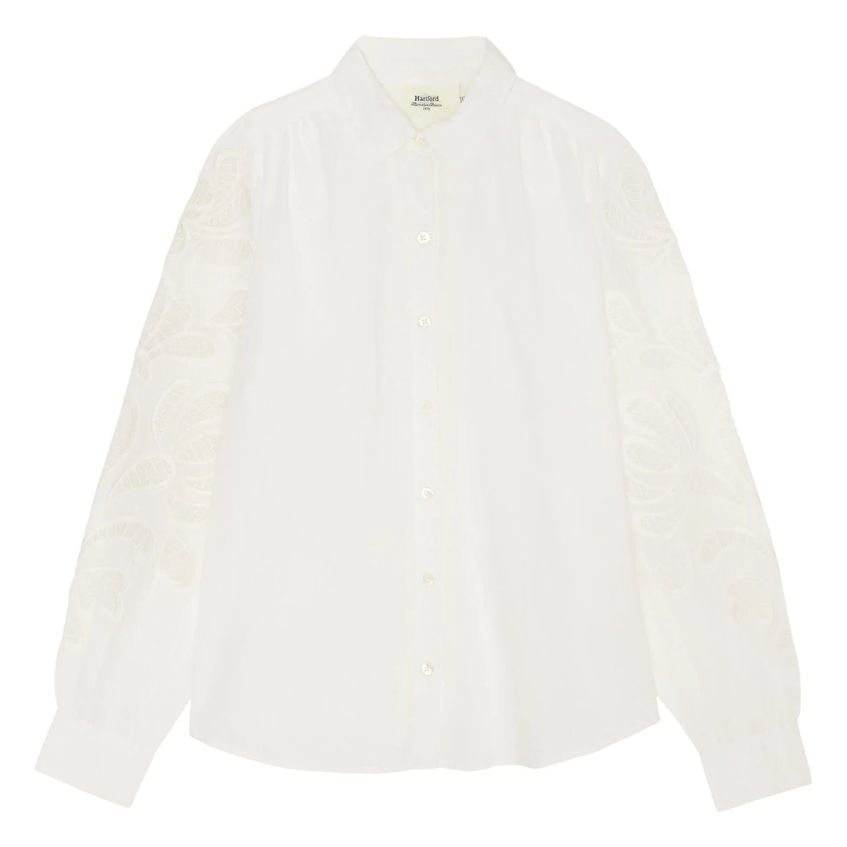 Hartford - Cherry Embroidered Blouse | Ecru