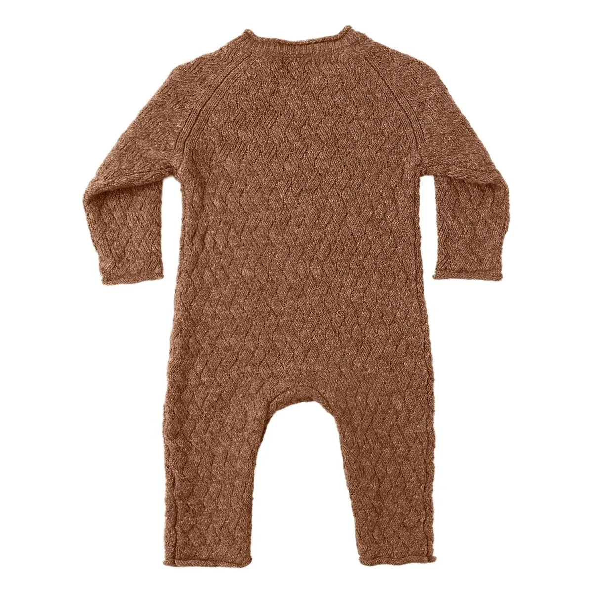 Quincy Mae - Organic Cotton Knit Romper | Brown