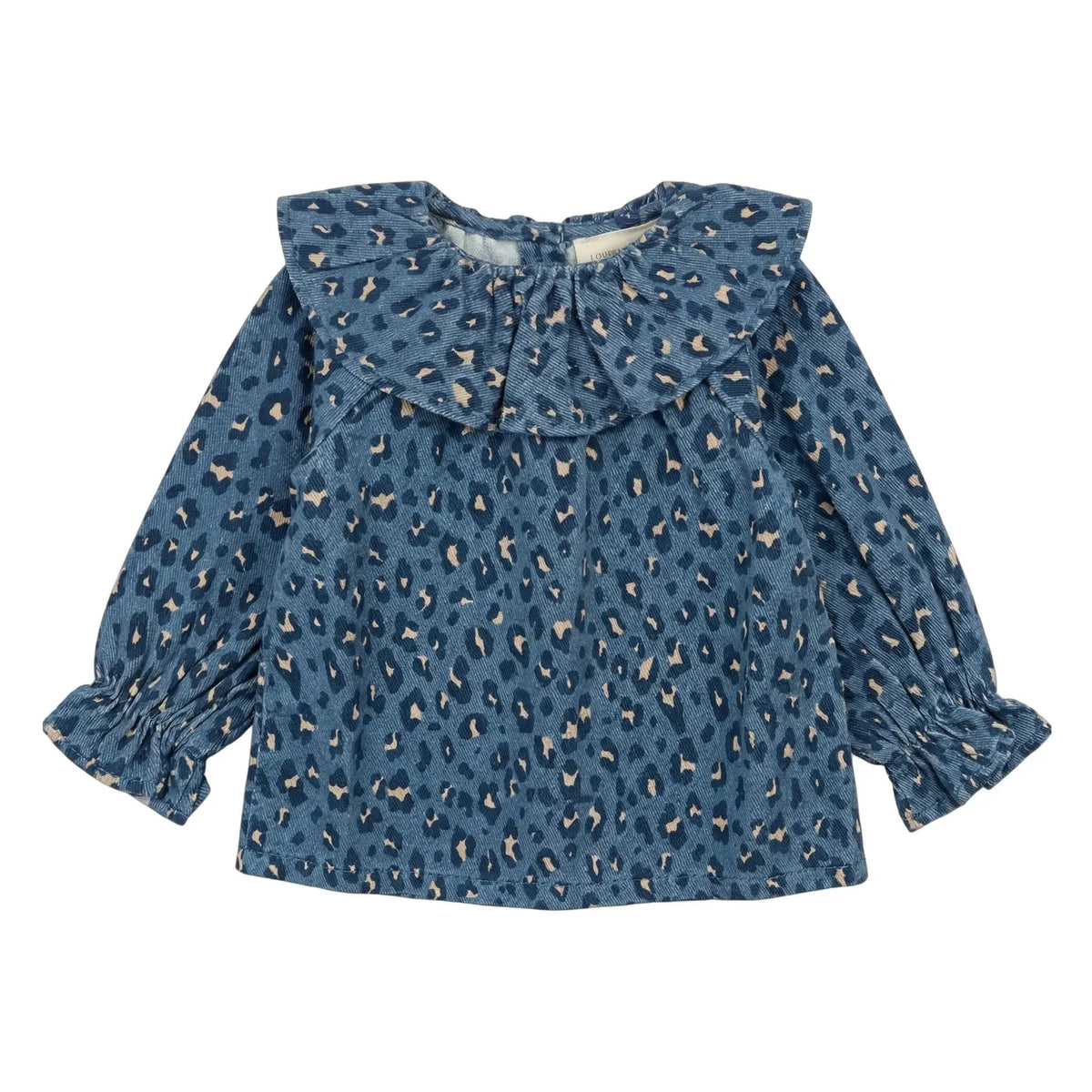 Louis Louise - Lilie Leopard Denim Blouse | Blue