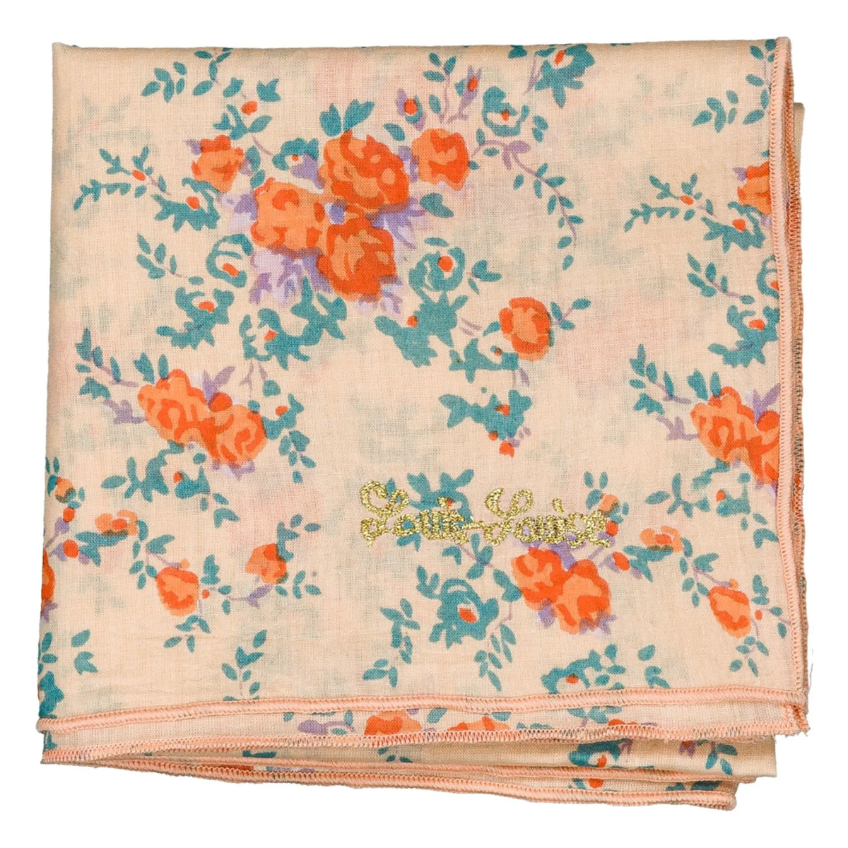 Louis Louise - Beige pink patterned scarf