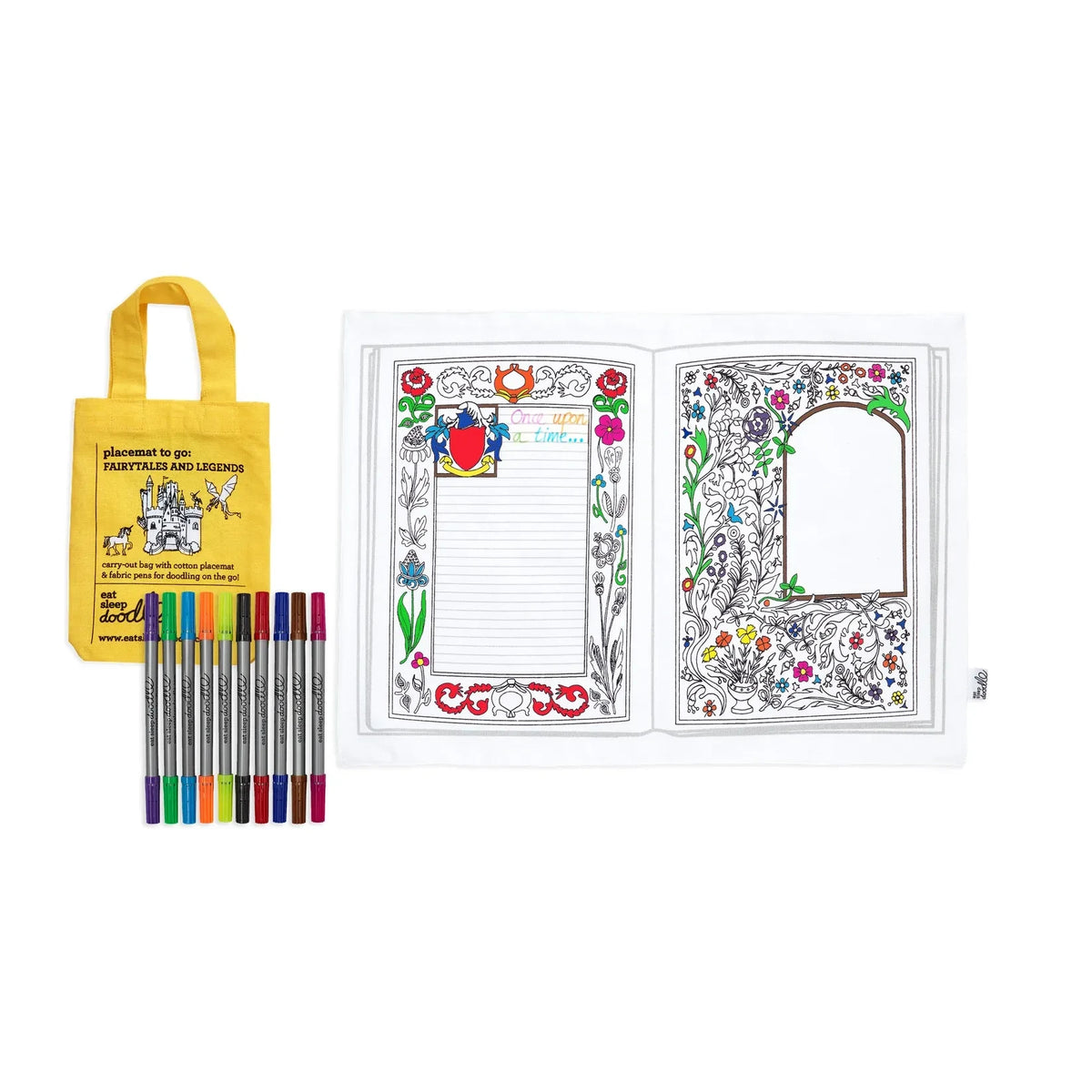 EatSleepDoodle - Fairy Tale Coloring Placemat