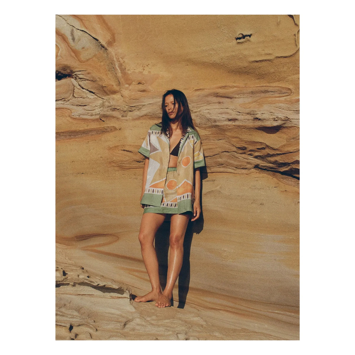 Soleil Soleil - Margot Aster Linen Shirt | Aqua