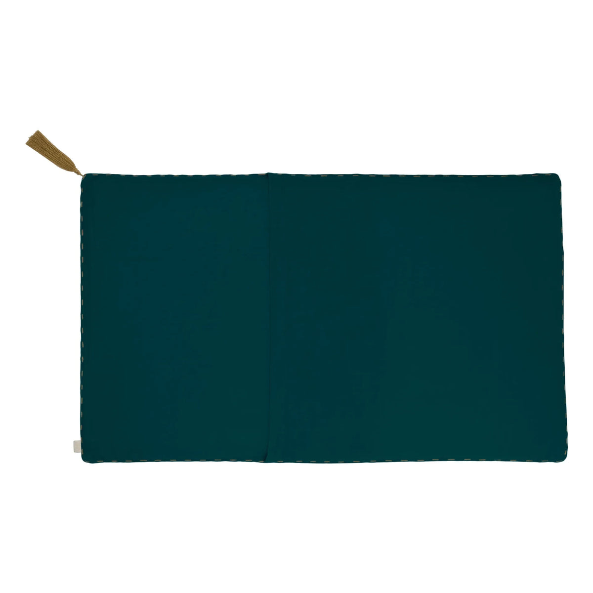 Numero 74 - Organic Cotton Rectangular Pillow | Teal Blue