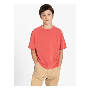 Smallable Kid - Nils Organic Cotton T-Shirt | Dark Red