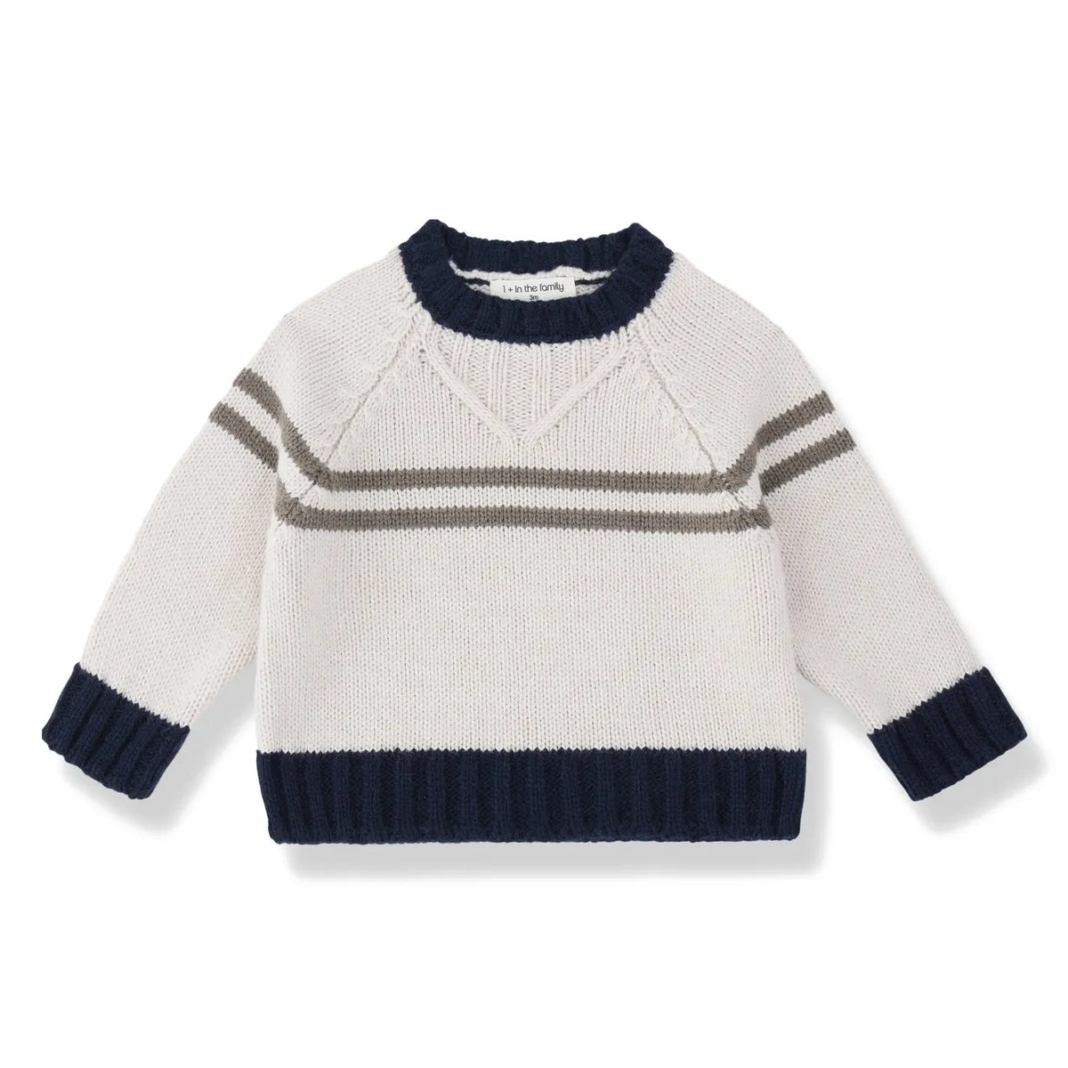 1+ in the family - Torino Merino Wool Sweater | Off-white