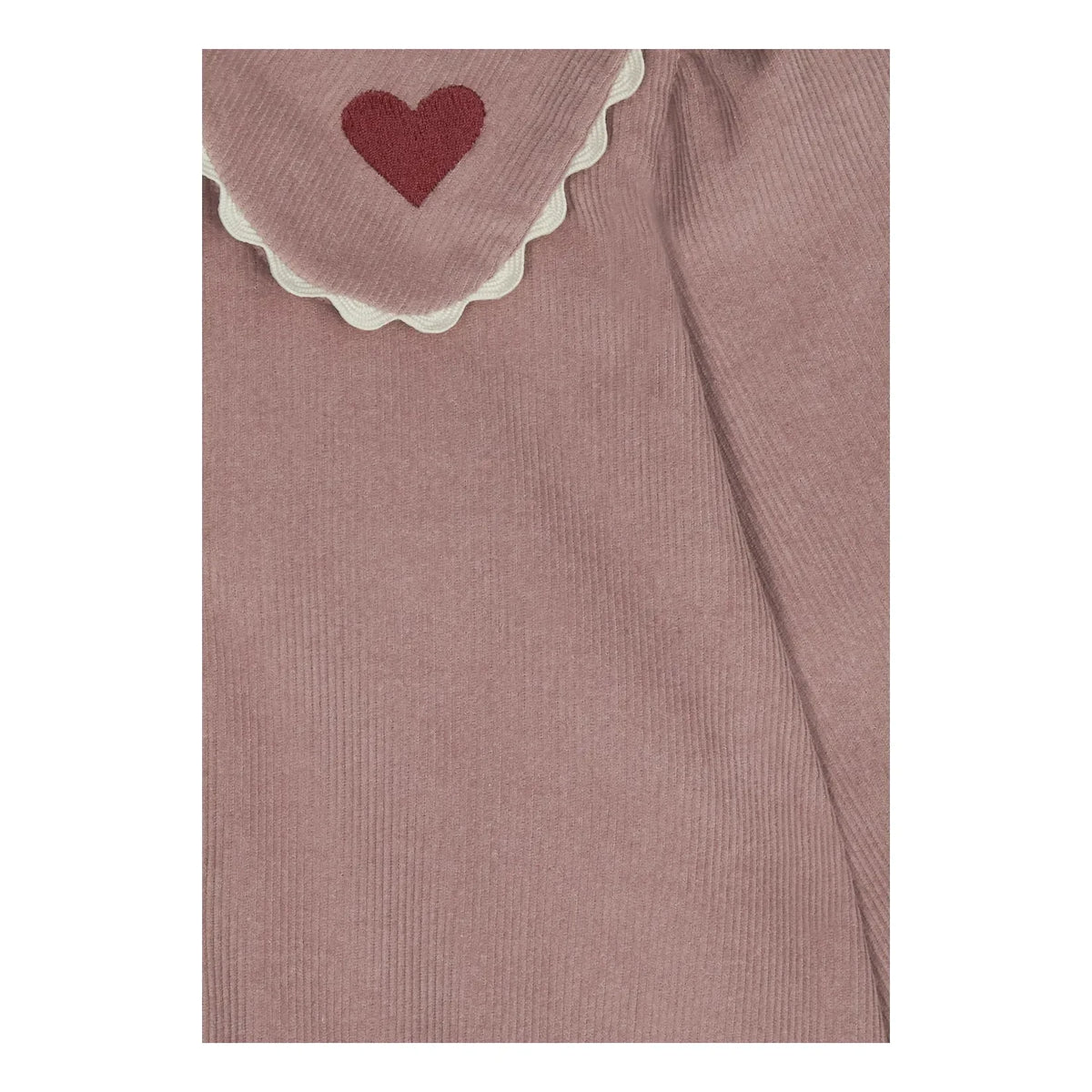 Mipounet - Géraldine Hearts Velour Dress | Pale Pink