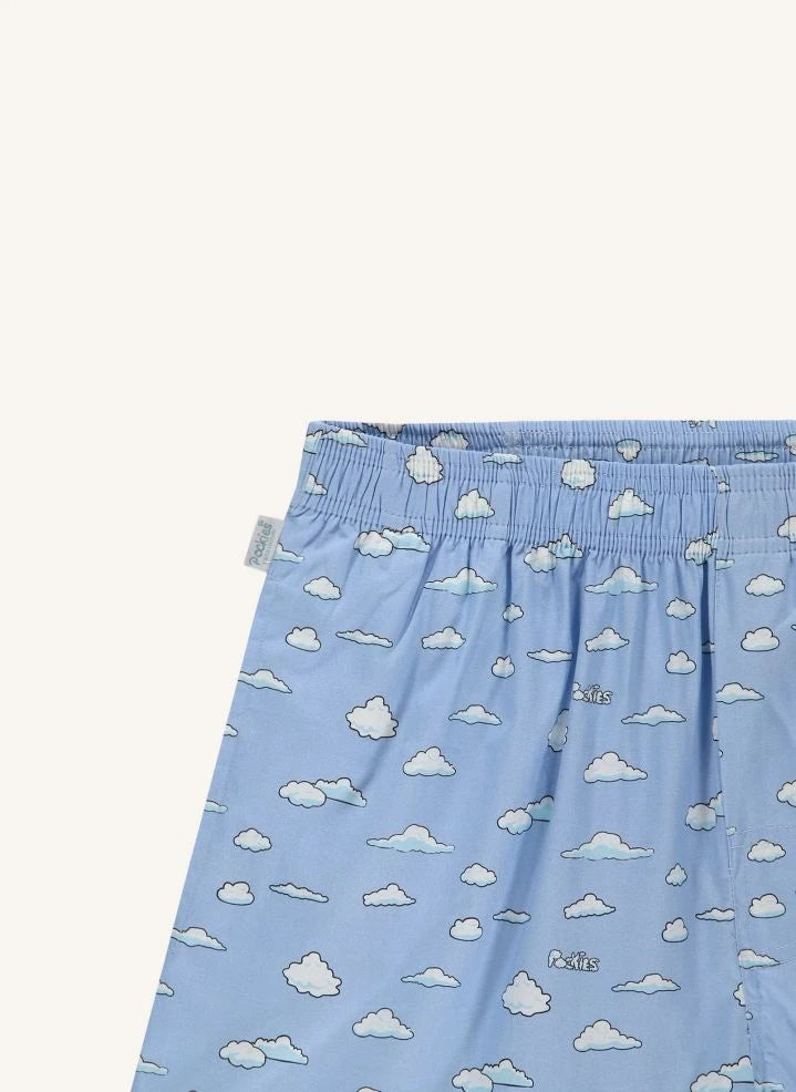 Pockies - "Clouds" Boxer Shorts | Light Blue