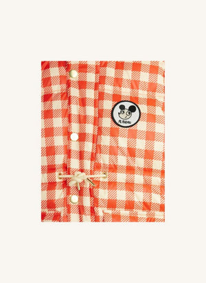 Mini Rodini - Ritzratz Gingham puffer jacket | Red