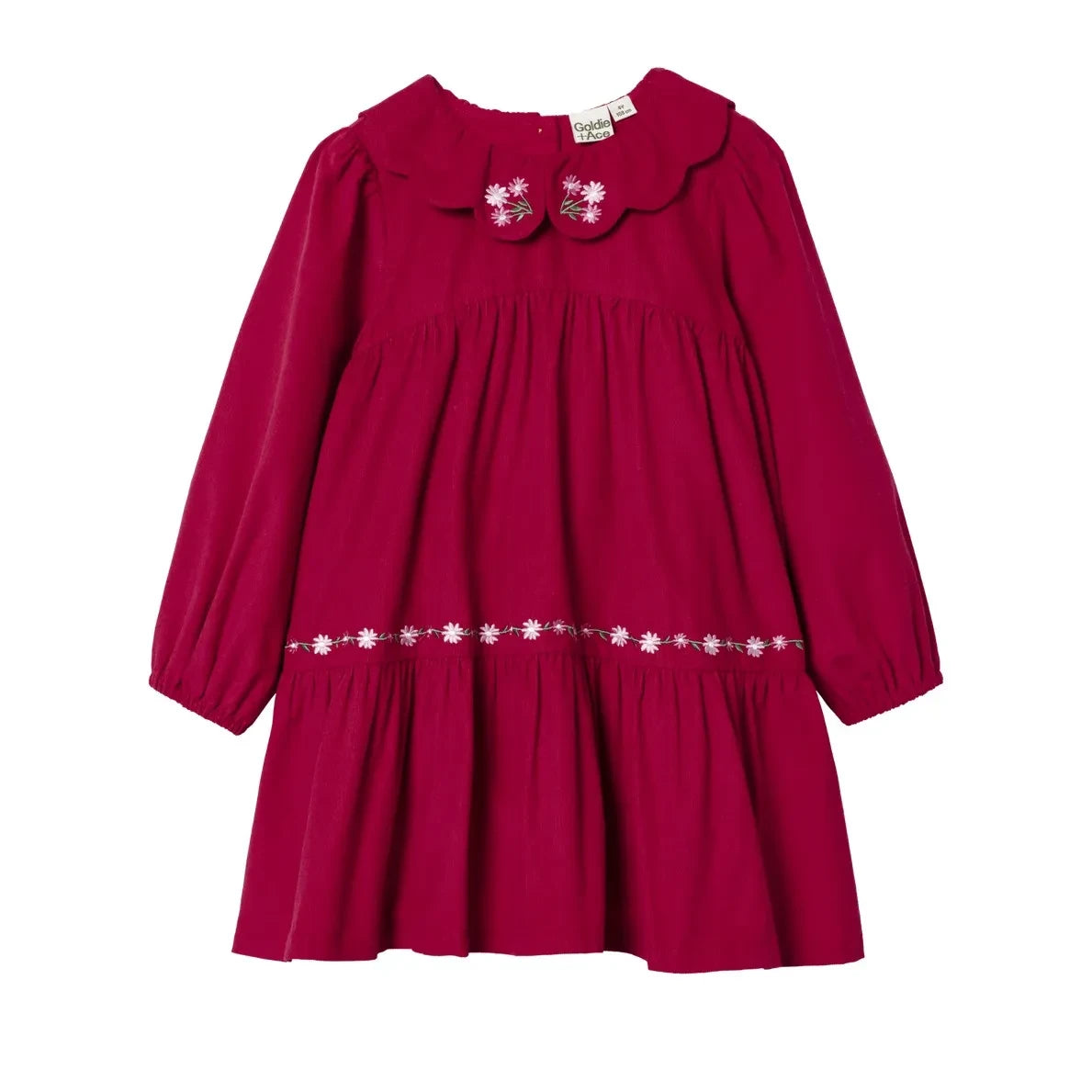 Goldie + Ace - Embroidered Dress | Red