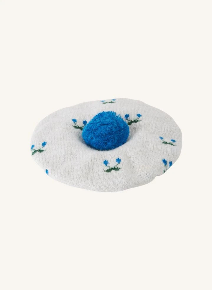 Emile et Ida - Pom-pom beanie | Ecru