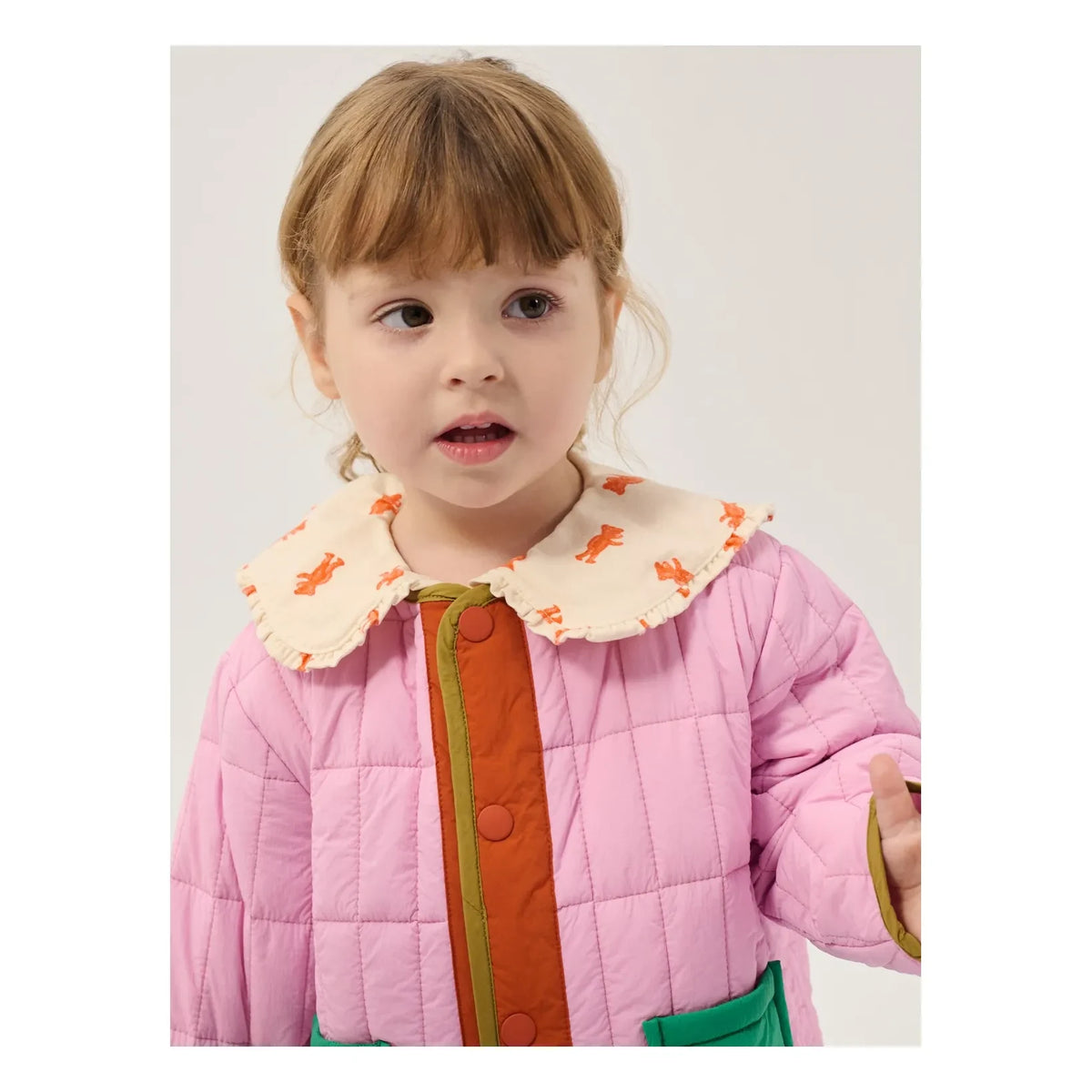 Bobo Choses - Recycled Fiber Quilted Baby Jacket | Pink
