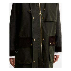 Barbour - Kirklees Checked Cotton Jacket | Dark Khaki