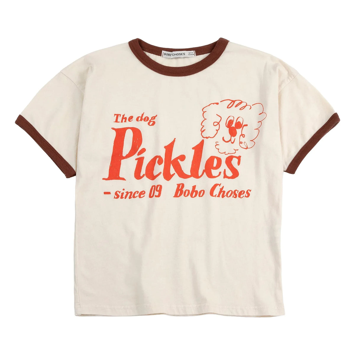 Bobo Choses - The Dog Pickles Organic Cotton T-Shirt | White