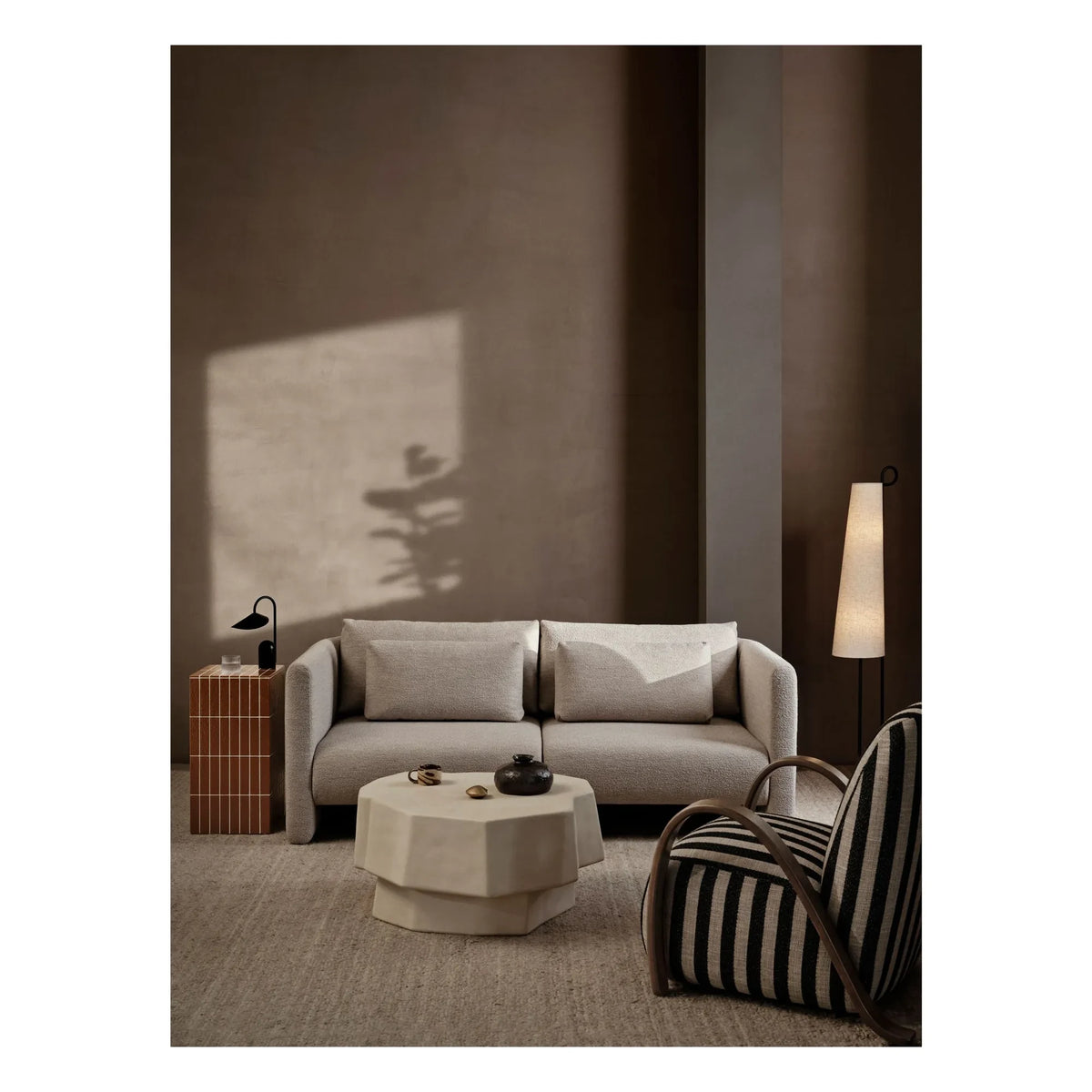 Ferm Living - Dase Bouclé Left Module Sofa | Beige