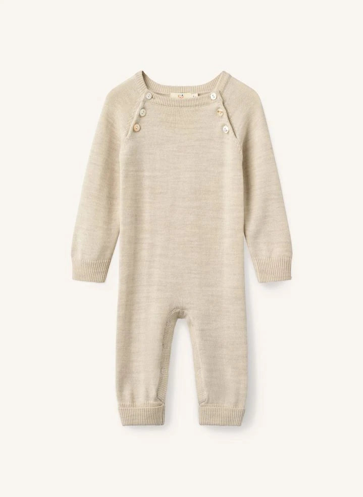 Copenhagen Colors - Organic Cotton Buttoned Romper | Cream