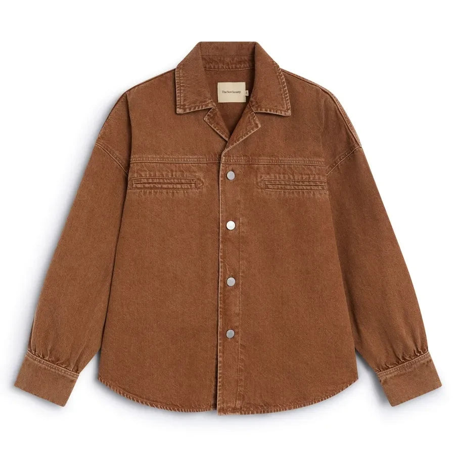 The New Society - Cotton Shirt | Hazelnut
