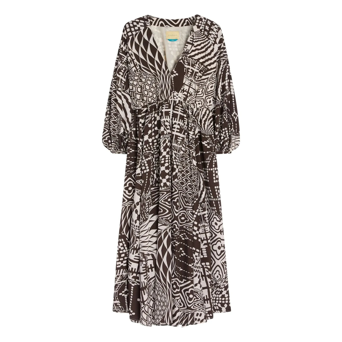 Momoni - Francisco Silk Dress | Chocolate