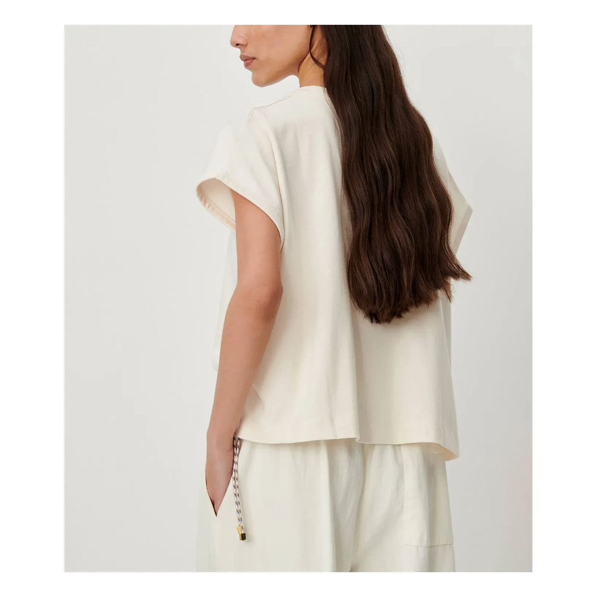 Sessùn - Ernisto organic cotton T-shirt | Ecru