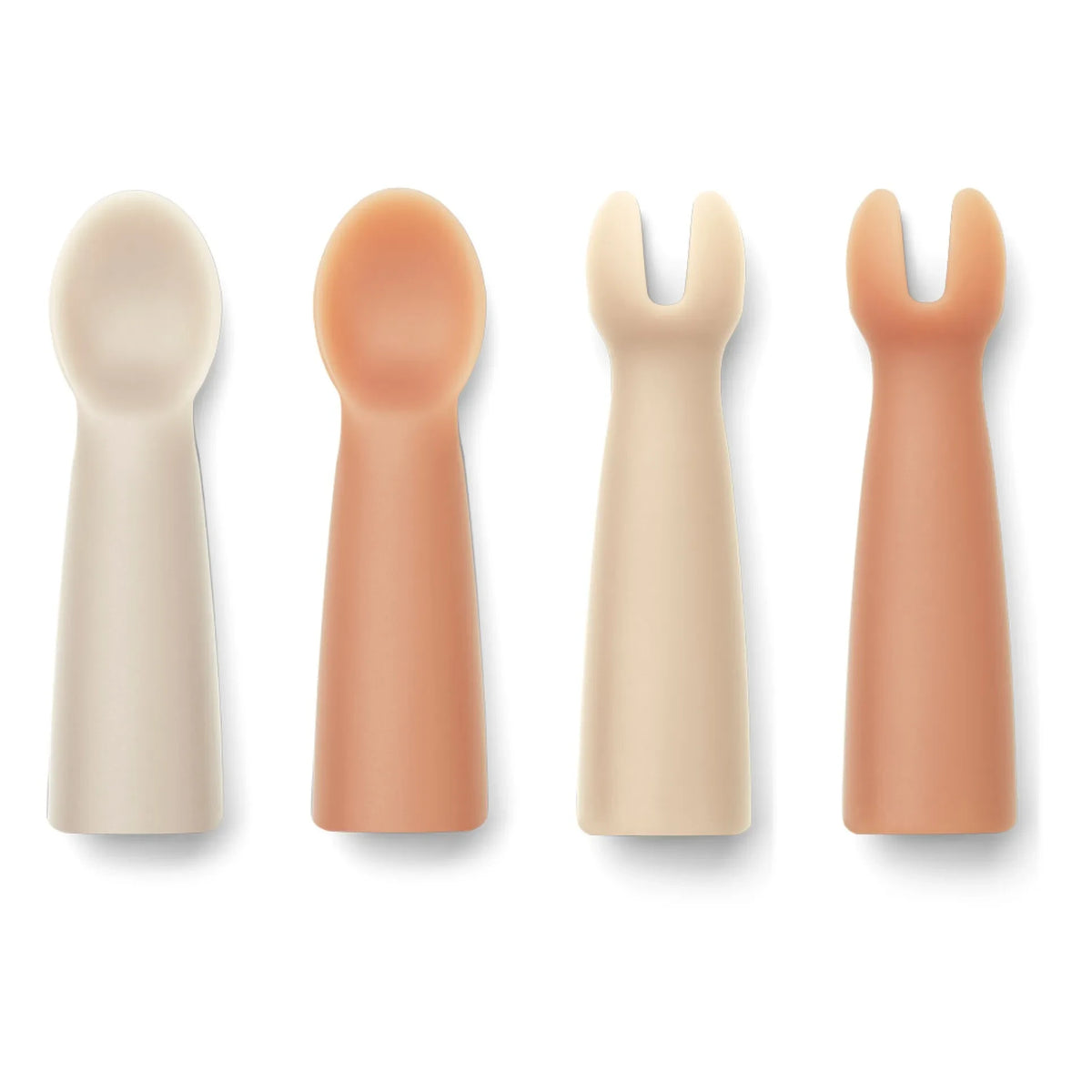 Liewood - Terra Silicone Baby Cutlery Set | Pink