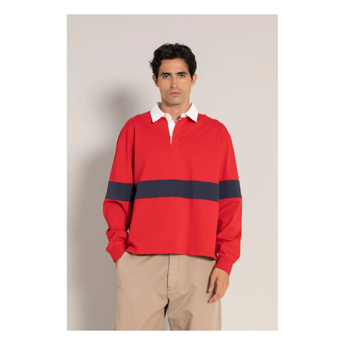 Smallable Man - Fausto Organic Cotton Polo T-shirt | Dark red