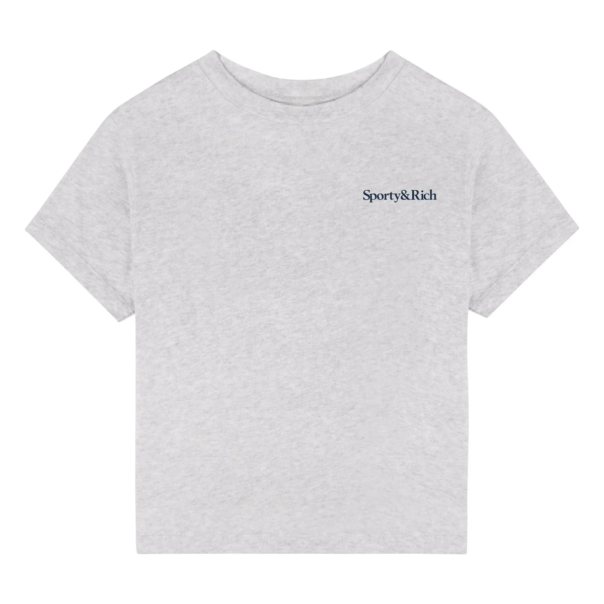 Sporty & Rich - Drink More Water T-Shirt | Grey Melange