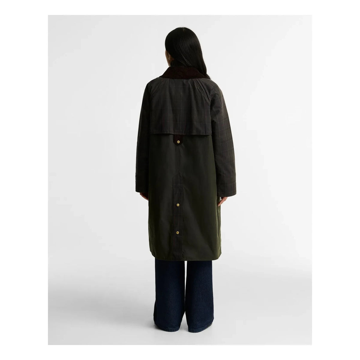Barbour - Kirklees Checked Cotton Jacket | Dark Khaki