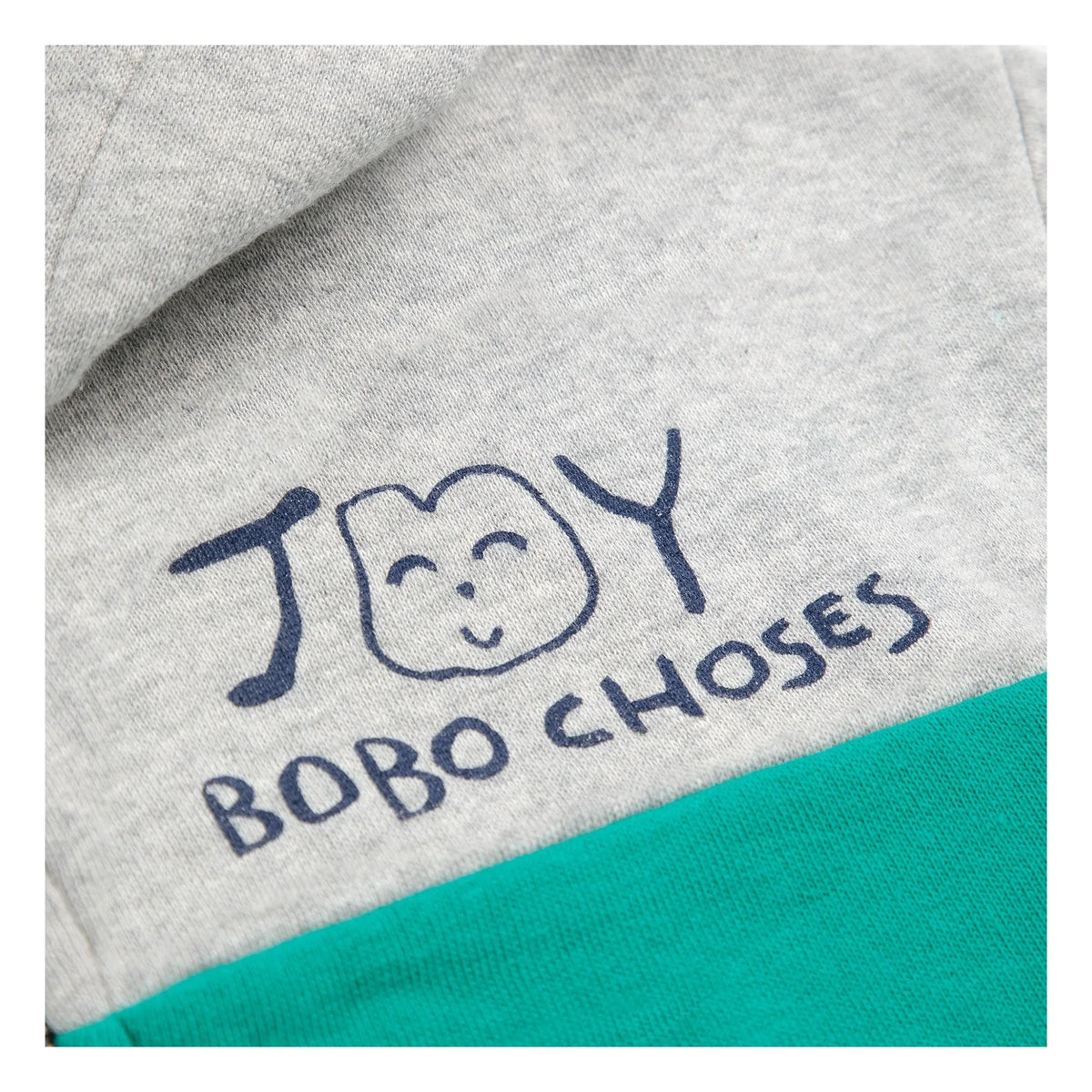 Bobo Choses - Joy Organic Cotton Zip-up Sweatshirt | Grey Melange