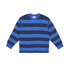 Smallable Kid - Favio Striped Organic Cotton Sweatshirt | Electric Blue
