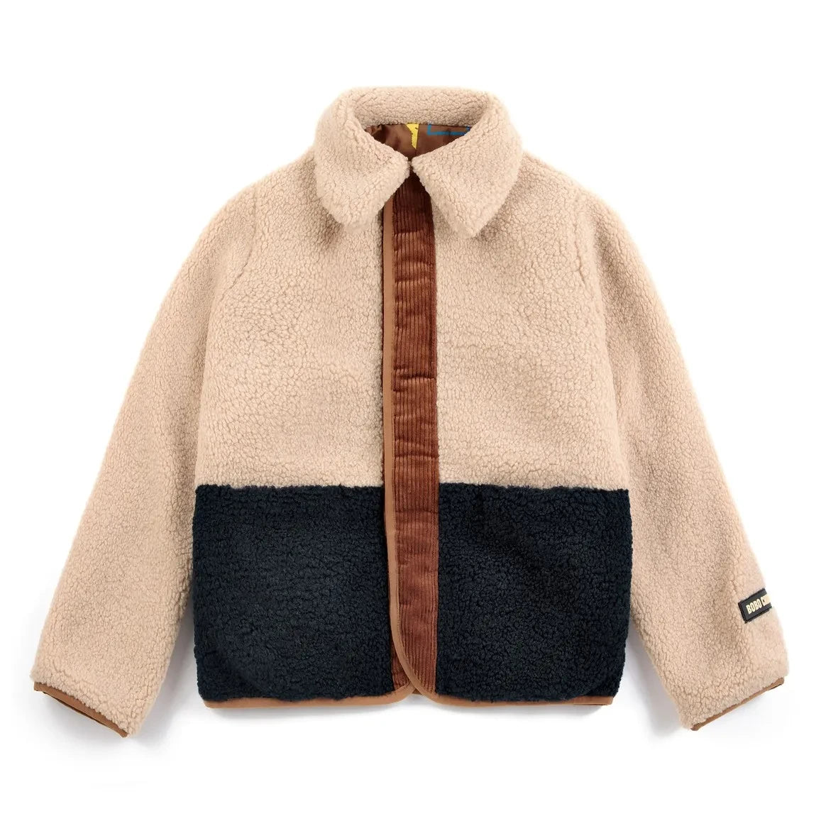 Bobo Choses - Reversible Sherpa Jacket Made from Recycled Fibers | Brown